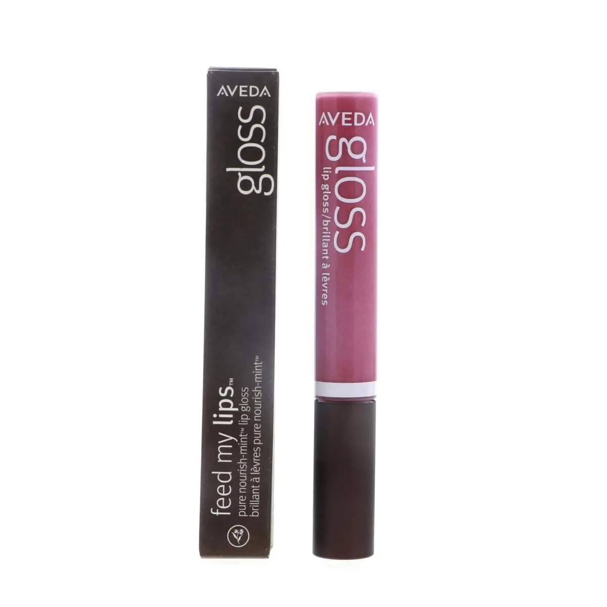 Aveda Feed My Lips Lip Gloss Puca Berry 0.34 oz 2 Pack