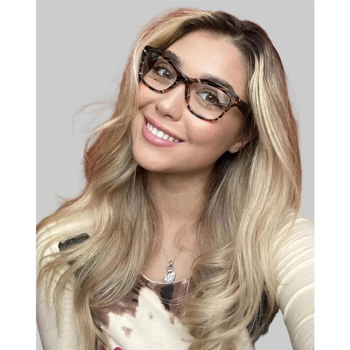 Prada Vpr 2R9 NAV-1O1 52mm Cat Eye Women`s Eyeglasses Frame