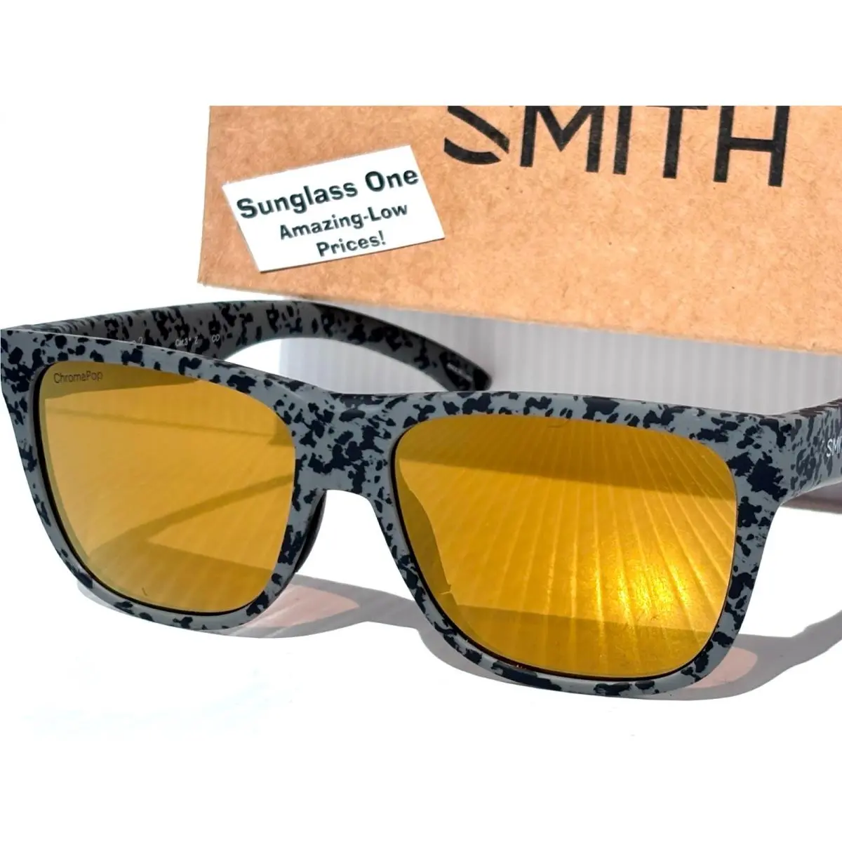 Smith Optics Lowdown 2 Gray Marble Chromapop Polarize Bronze Gold Sunglass