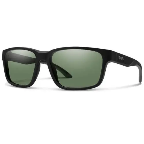 Smith Basecamp Sunglasses-matte Black-chromapop Polarized Grey Green
