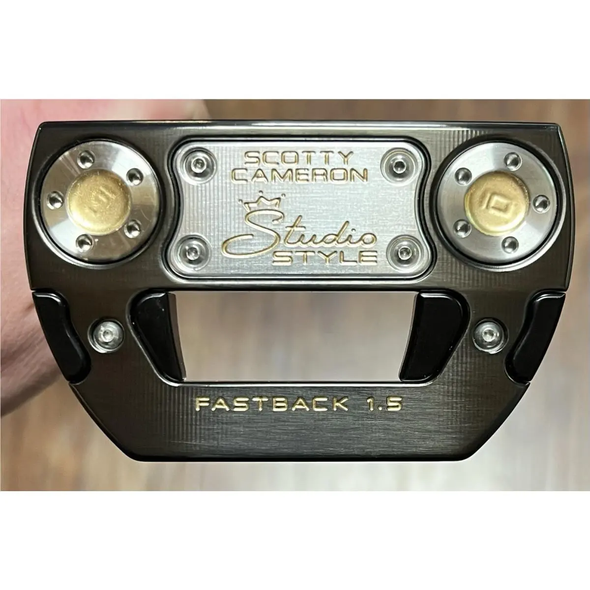 Scott  - Studio Style Fastback 1.5 - SCS - Xtreme Dark Finish - DLC - Gold, Lie Angle: Black 2