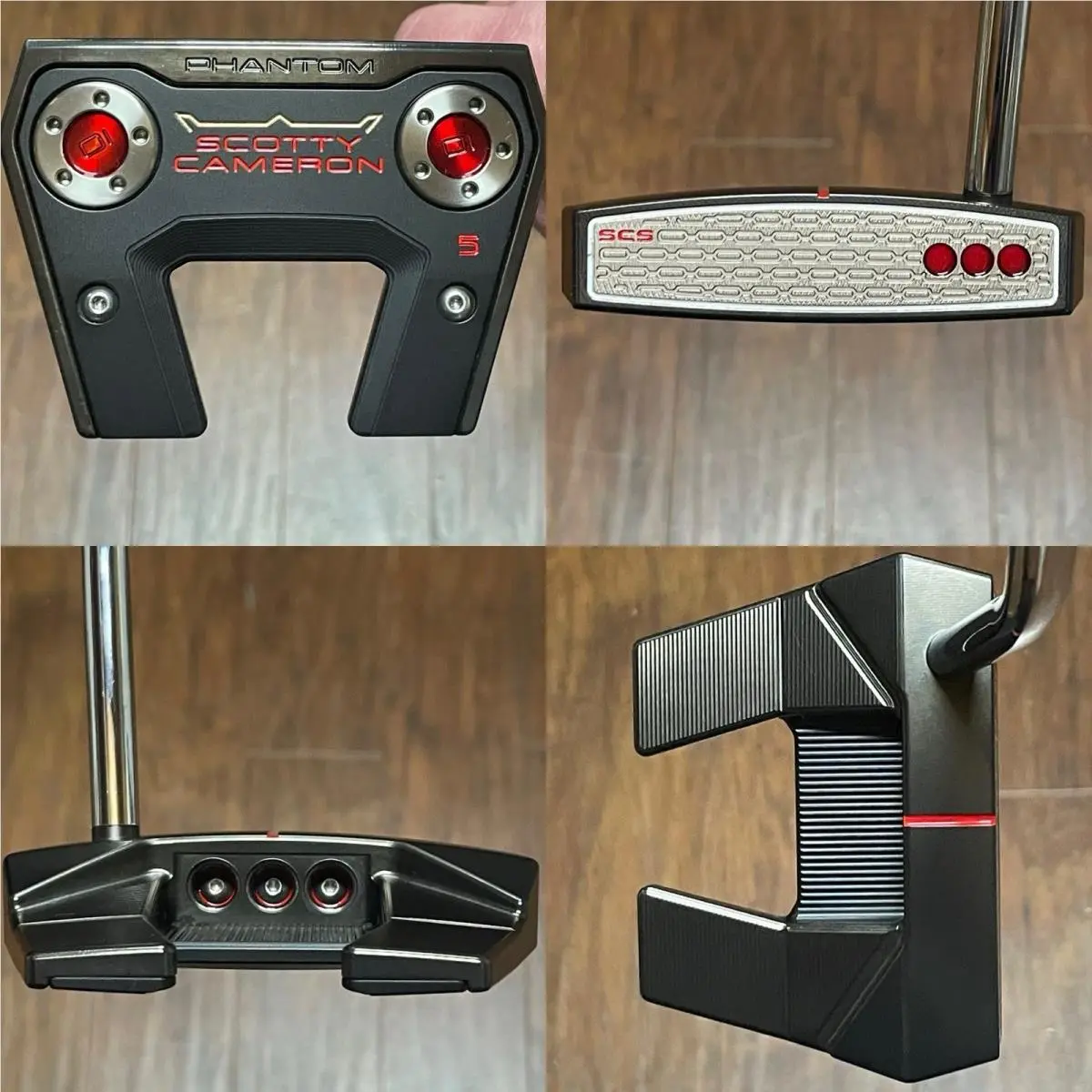 Scotty Cameron 2026 Phantom 5 Putter - - Scs - Xtreme Dark Finish -red