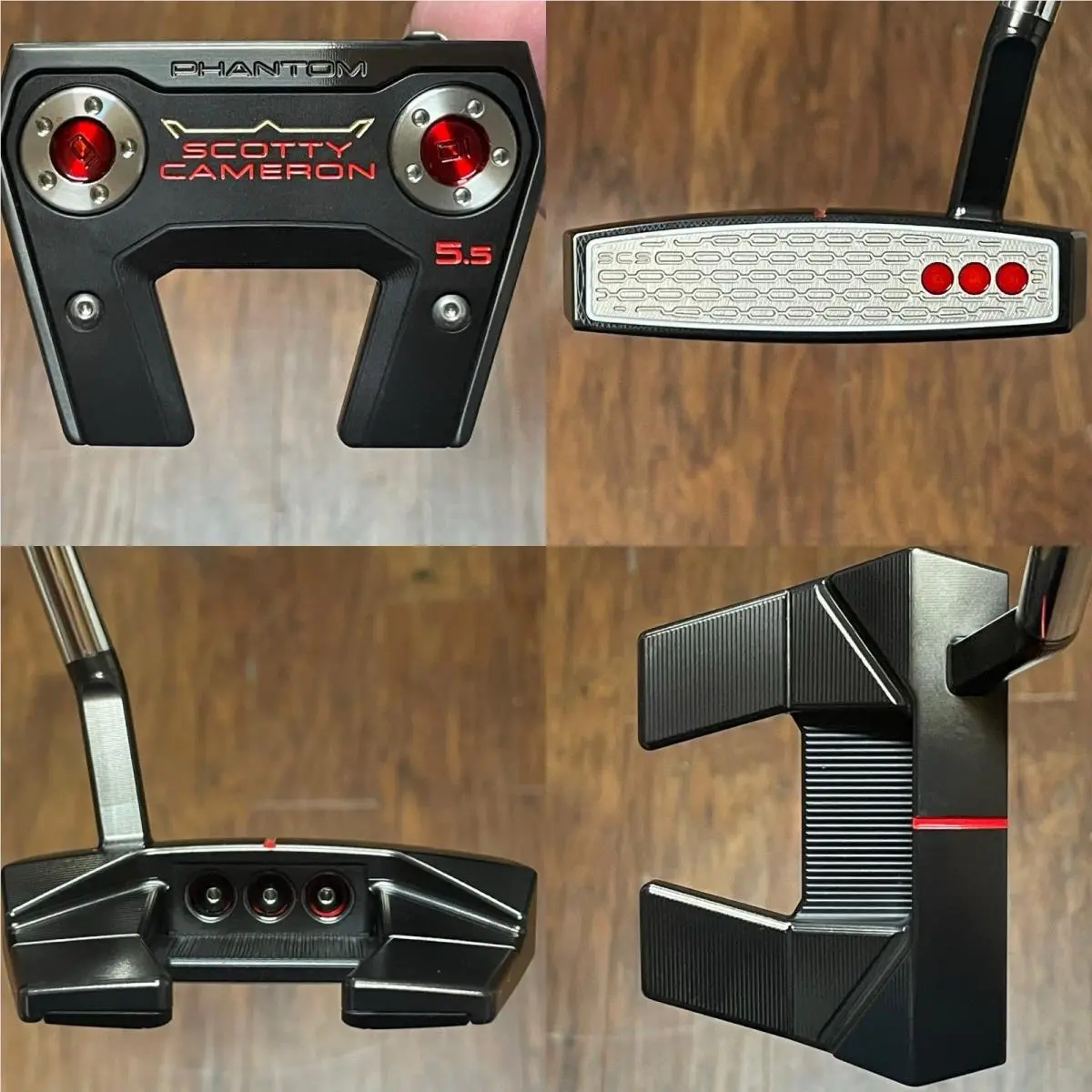 Scotty Cameron 2026 Phantom 5.5 Putter - - Xtreme Dark Finish - Red