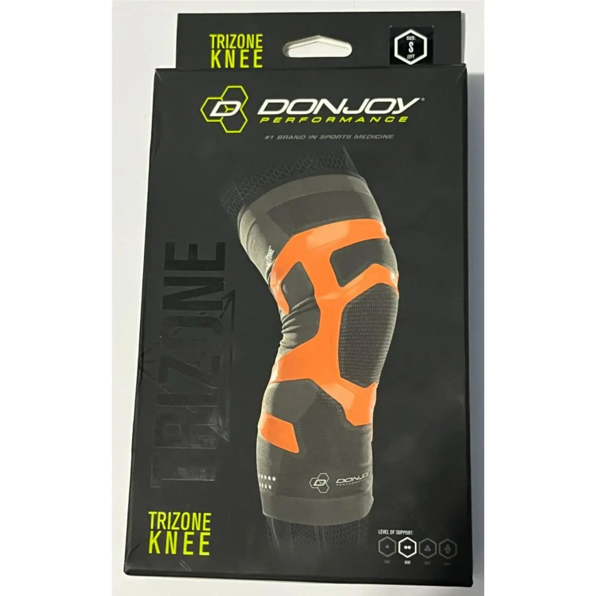 Donjoy Performance Tri-zone Knee Support Sleeve Left Small Mid Support Level