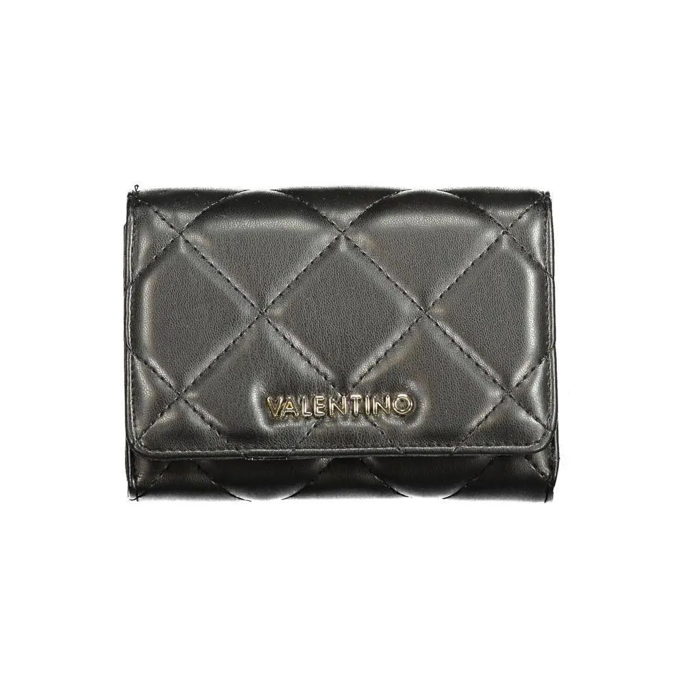 Mario Valentino Black Polyurethane Women`s Wallet