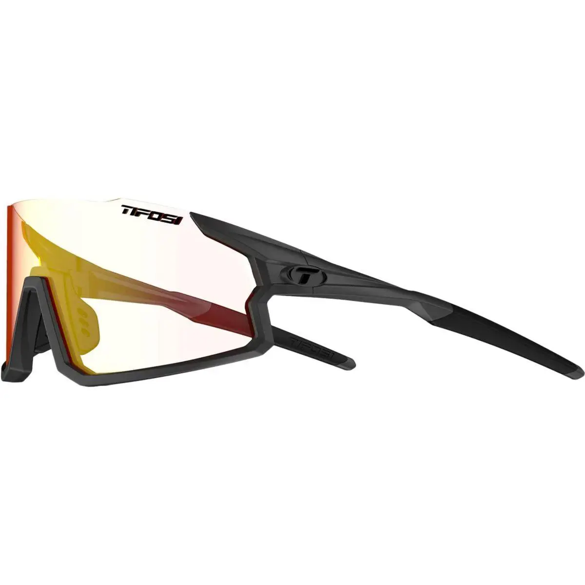 Optics Stash Fototec + Interchangeable Sunglasses Matte Gunmetal/Clarion Red Fototec by Tifosi