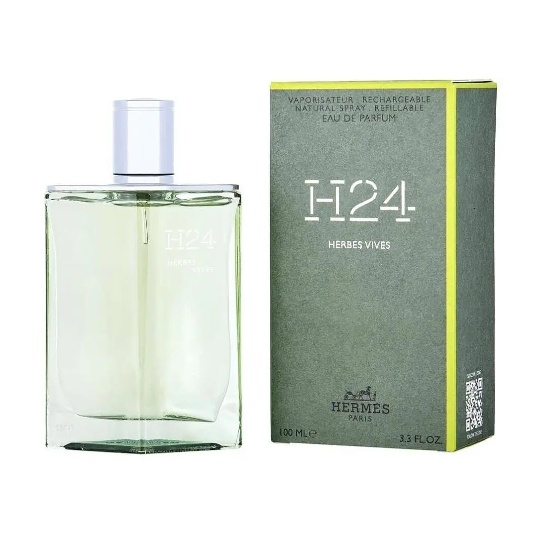Hermes H24 Herbes Vives 3.3 oz Edp Spray Refillable Mens Perfume 100ml