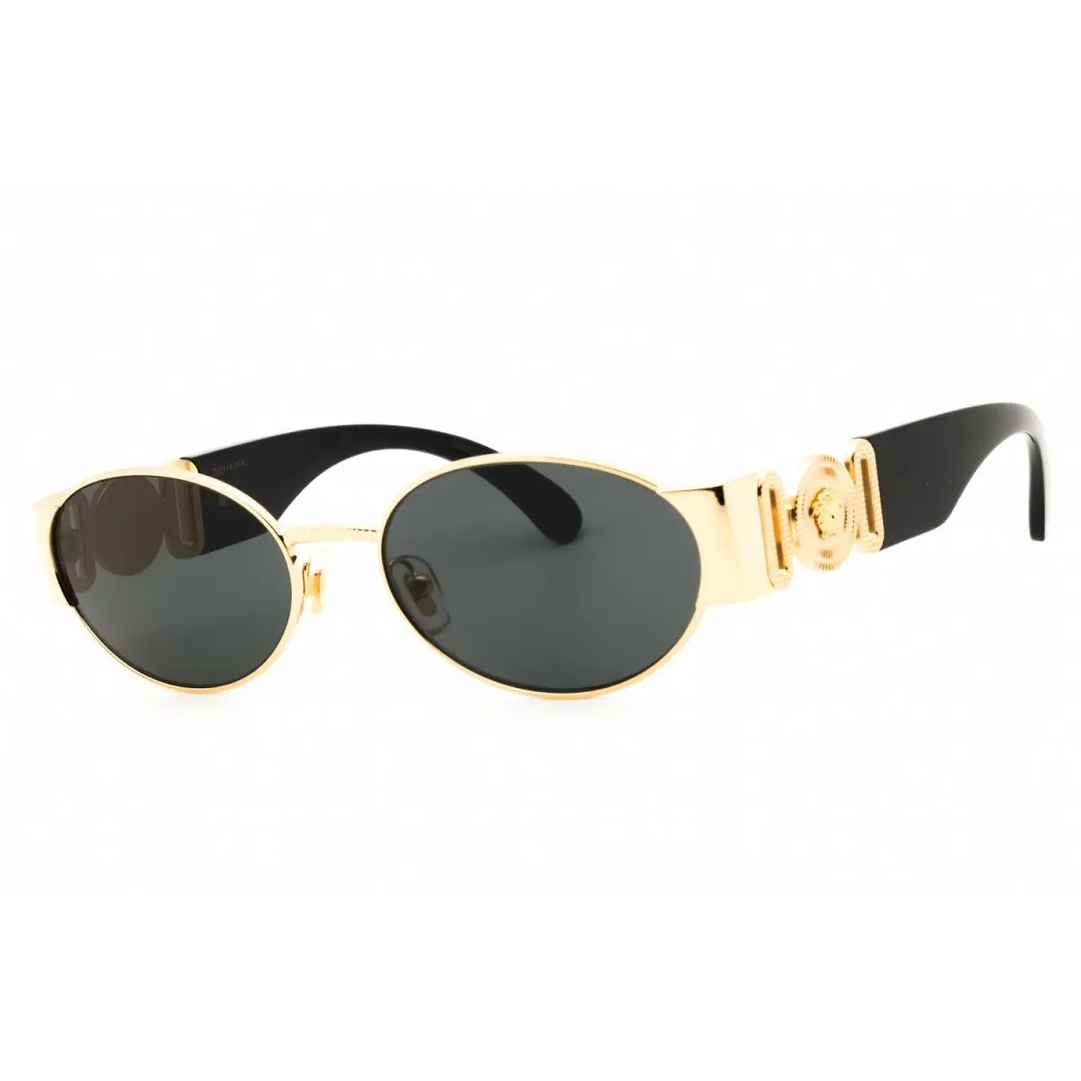 VE2299 100287 Sunglasses Gold Frame Dark Grey Lenses 60mm by Versace
