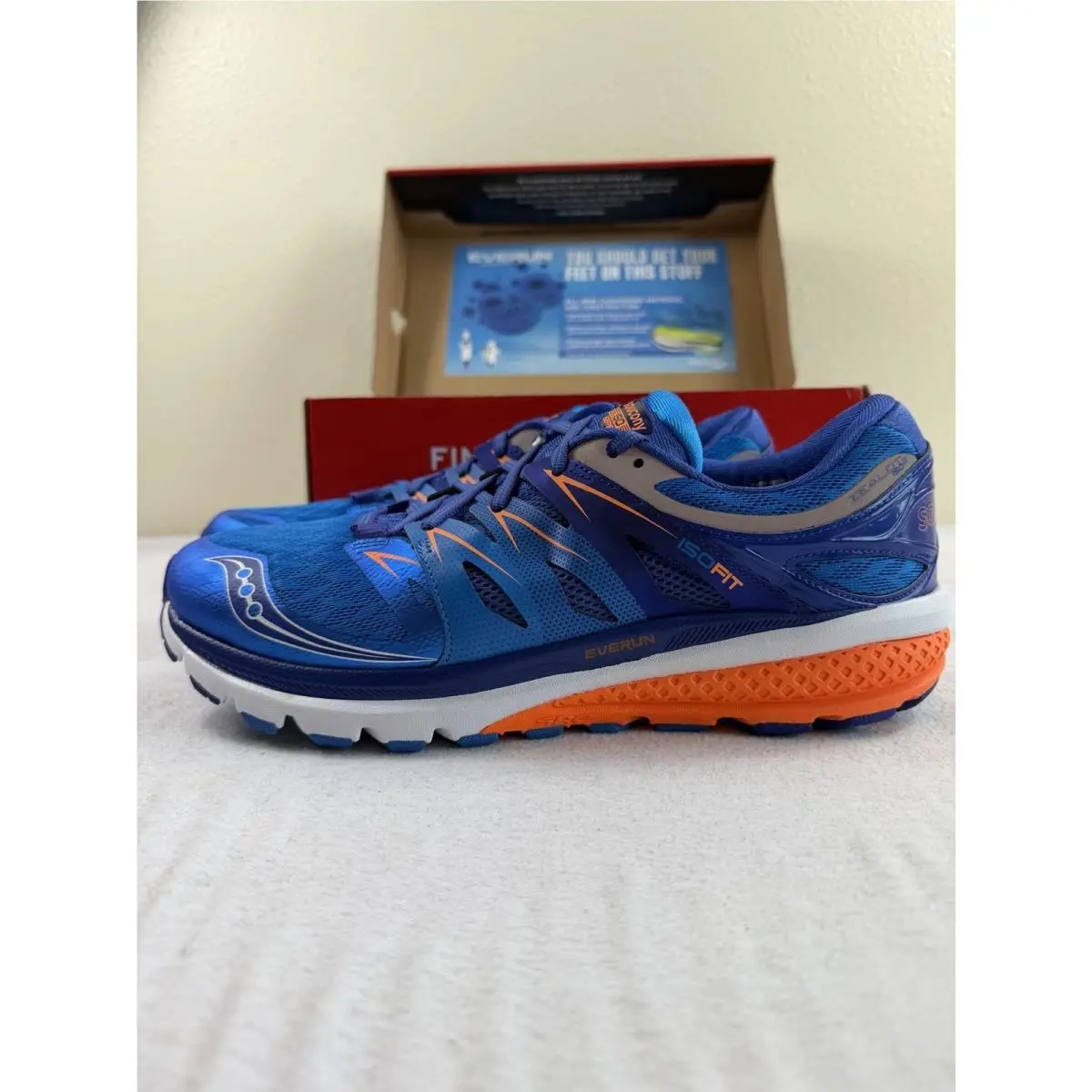 Saucony Zealot Iso 2 Men Shoes Casual S203144 Blue/orange-us 11.5