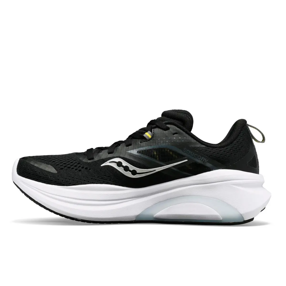 Saucony Men`s Omni 22 Sneaker Black/white 9 Wide