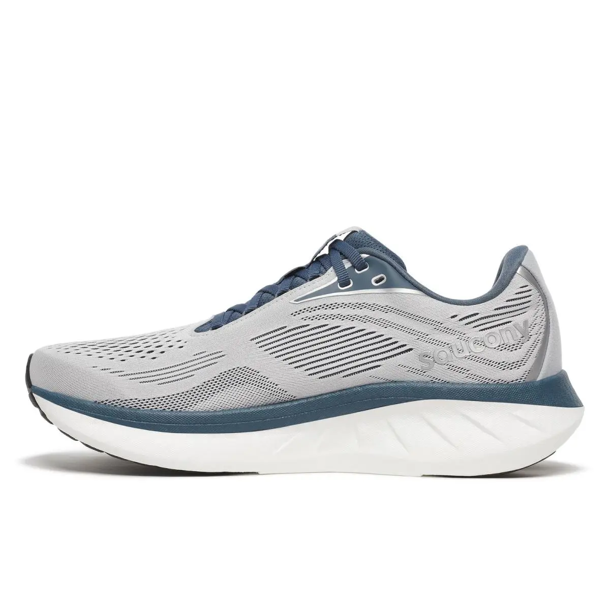 Saucony Men`s Ride 18 Sneaker Cloud/dusk 10 Wide - Cloud/Dusk
