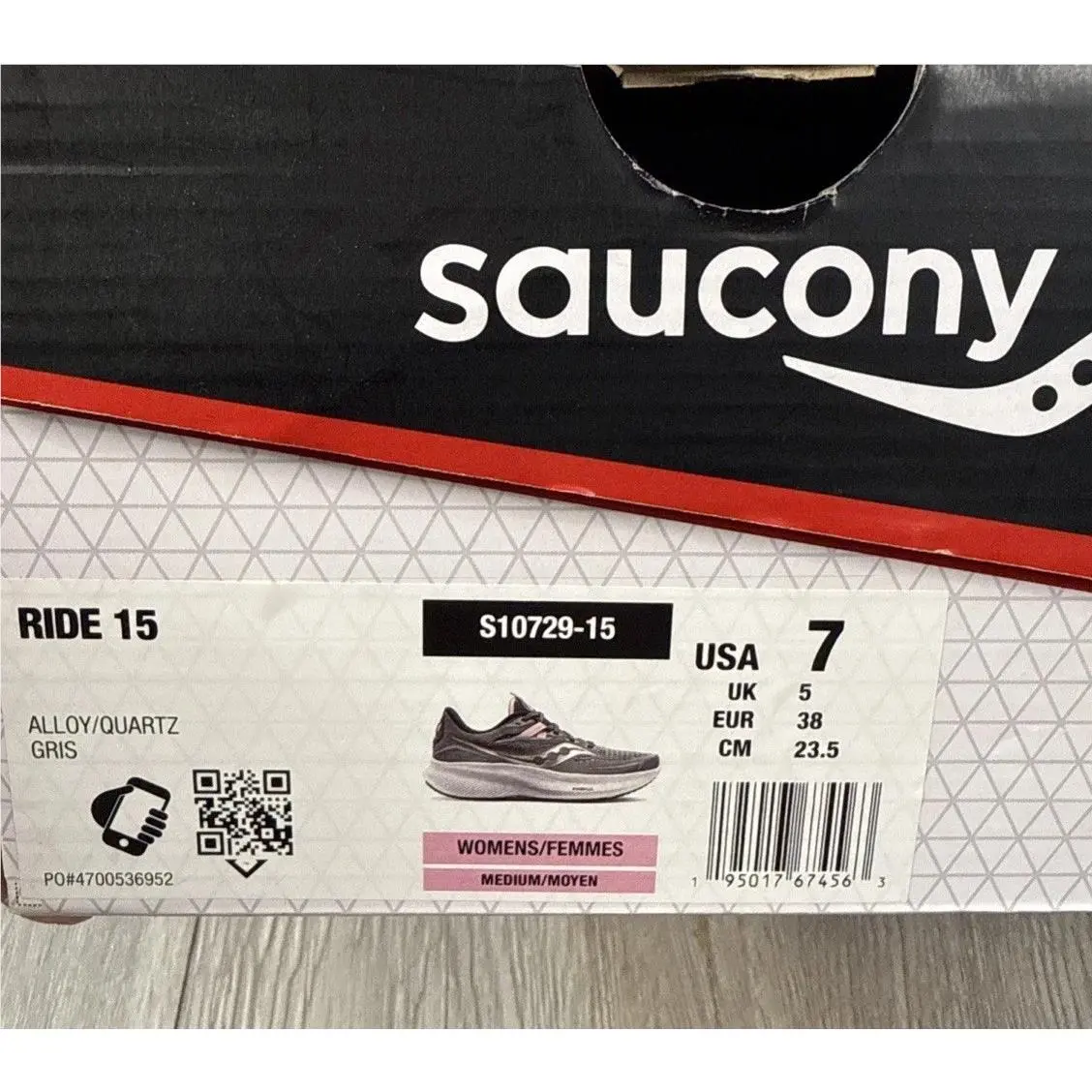 Saucony shoes - Saucony Ride 15 - Ride - S10729-15 - Gray (UPC: 0195017674563) 14