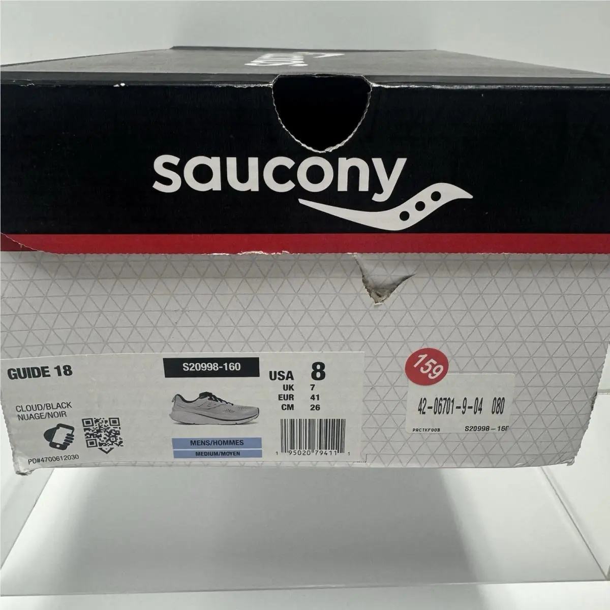Saucony shoes - Saucony Guide 18 - Guide - S20998-160 - Gray Cloud/Black 7