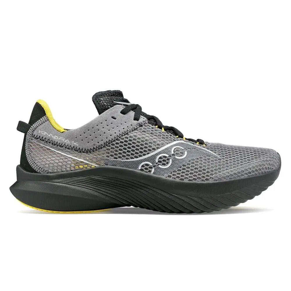 Saucony Men`s Kinvara 14 Sneaker - Gravel/Black