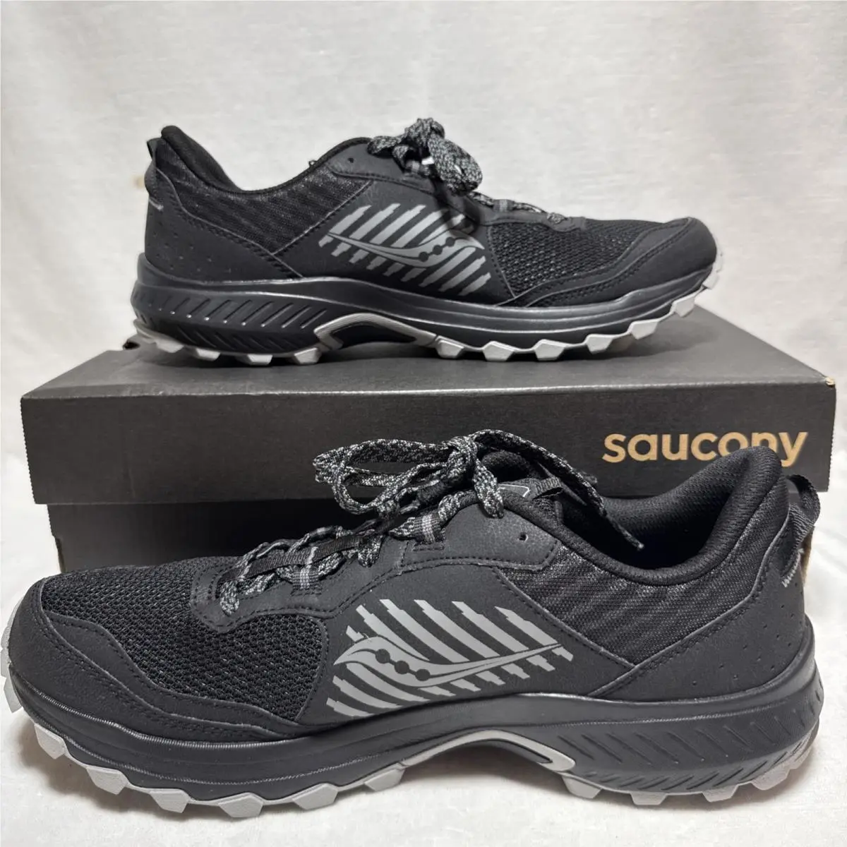 Saucony Men`s Excursion TR15 Trail Running Shoe 12 Black/shadow
