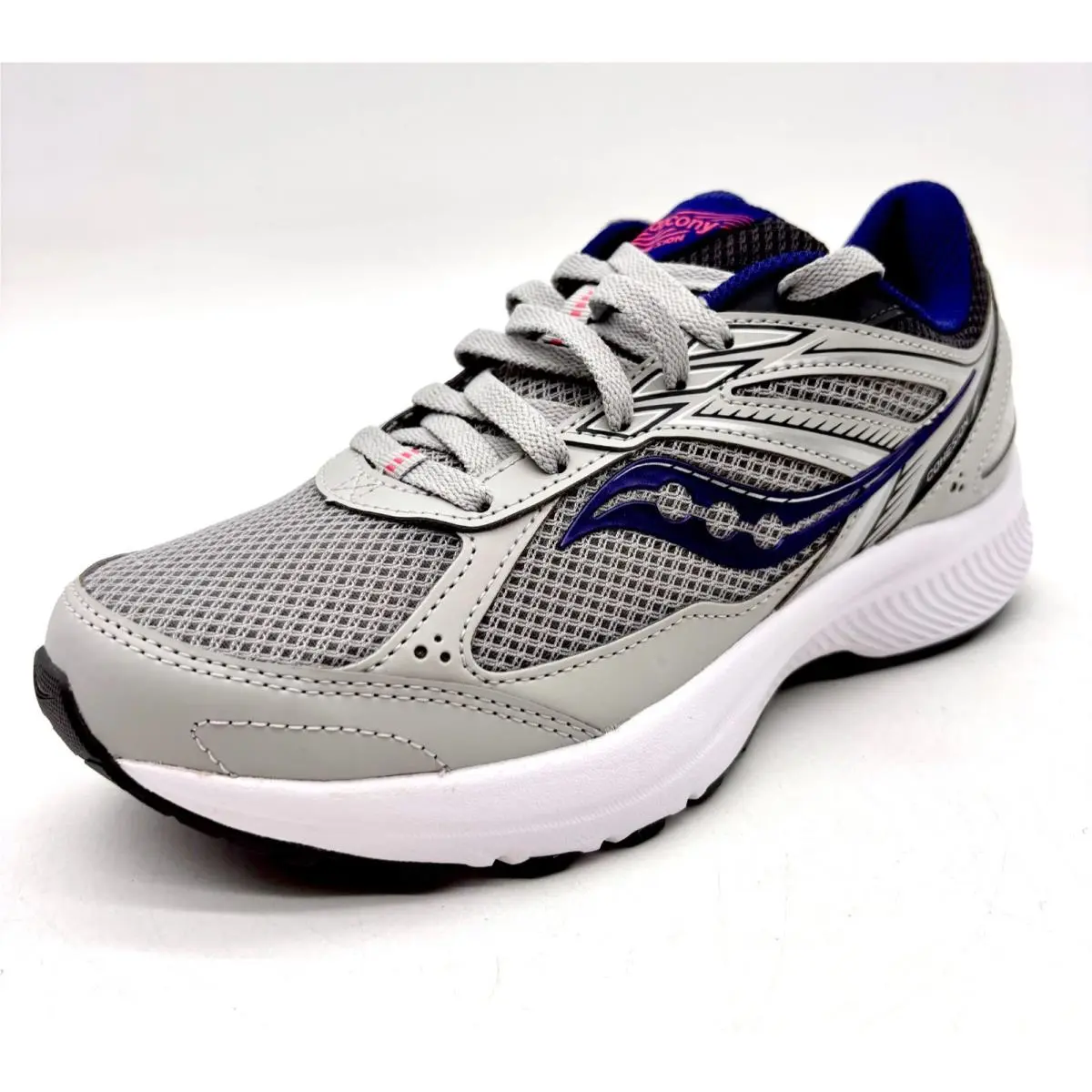 Saucony Women`s Gray/purple Cohesion 14 Running Shoes Size 7M