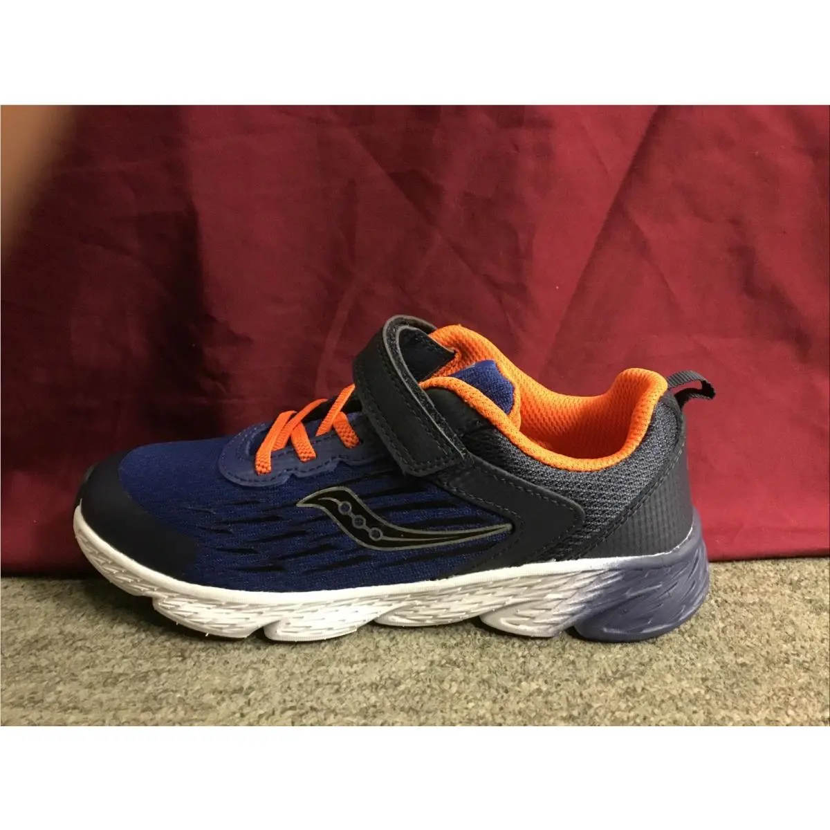 Boys Saucony SK261527 Navy S-wind A/c Sneakers Size 12 Medium