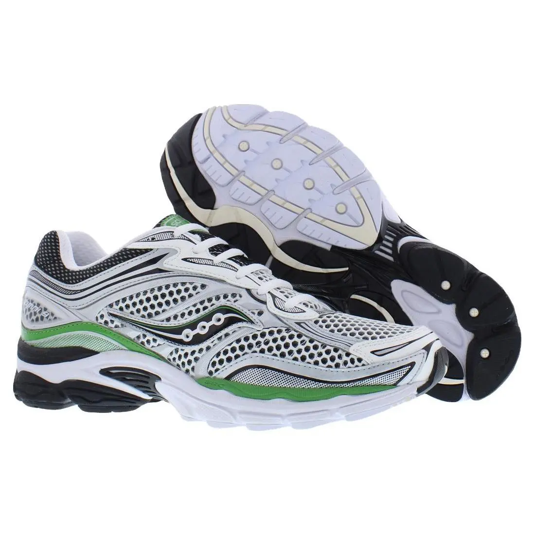 Saucony Progrid Omni 9 Unisex Shoes Size 10.5 Color: Silver/green - Silver, Main: Silver