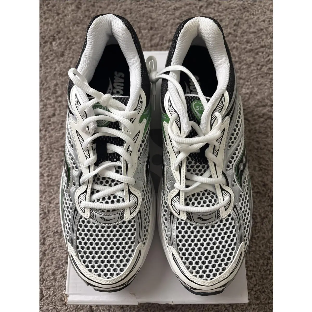 Saucony shoes - Saucony Progrid Omni 9 OG - S70739-17 - Silver, Manufacturer: Silver/Green 0