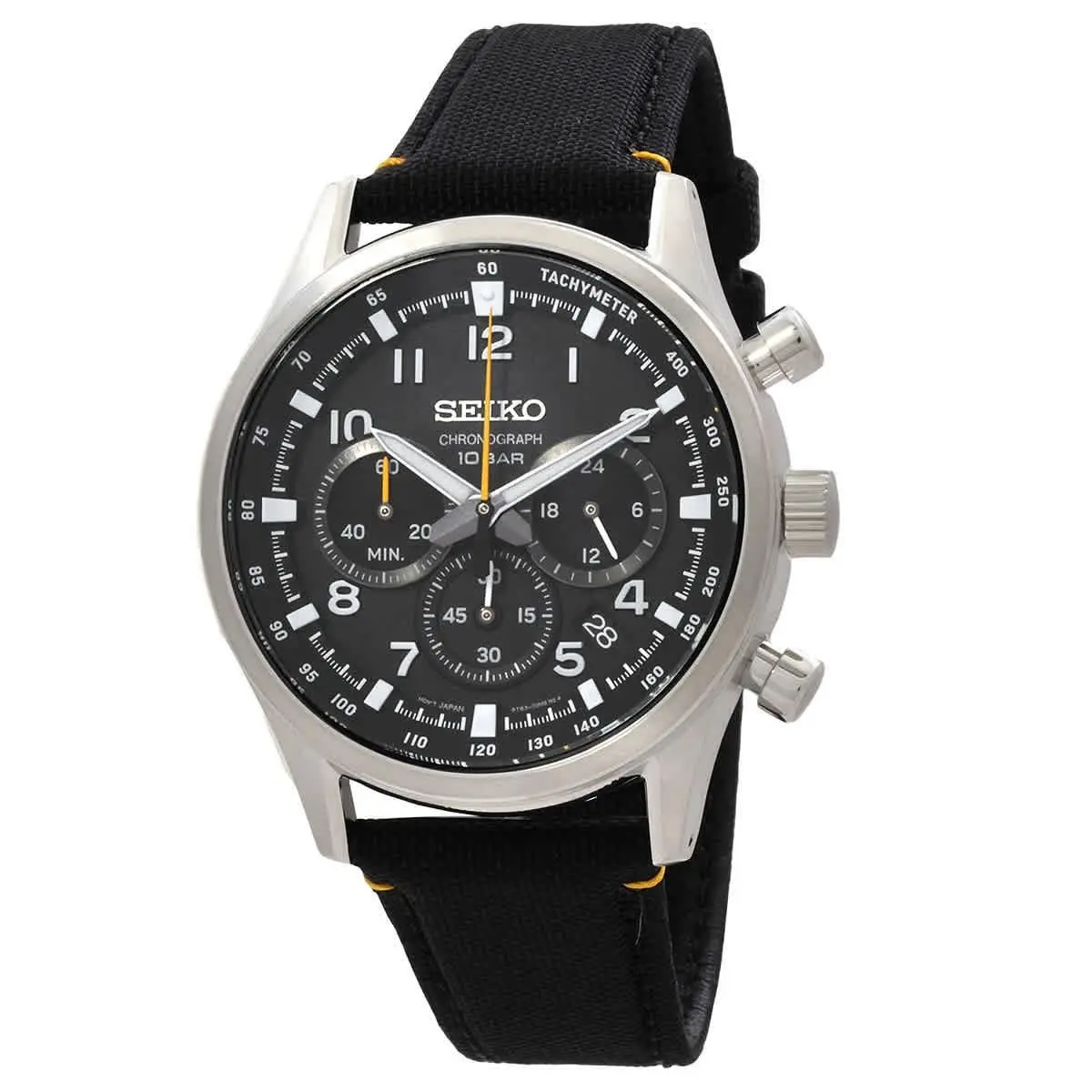 Sport Chronograph Quartz Black Dial Men`s Watch SSB449P1 by Seiko