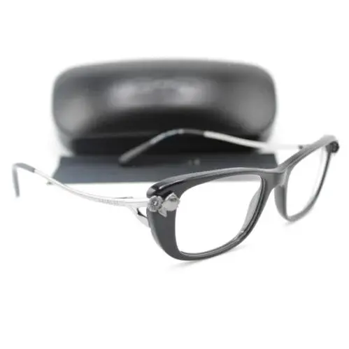 Coach HC 6118B 5002 Shiny Black W/silver Temples Eyeglasses 51-17