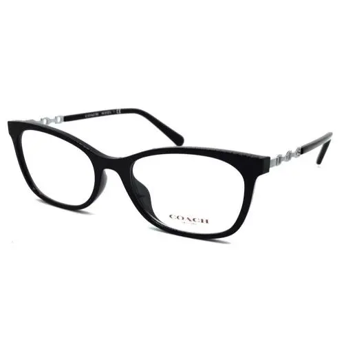Coach HC 6127U 5002 Shiny Black W/silver Accents Eyeglasses 53-17