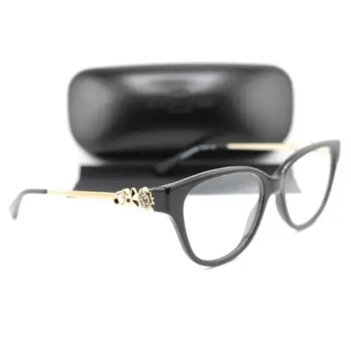 Coach HC 6161B 5002 Shiny Black/pail Gold Temples Eyeglasses 52-16
