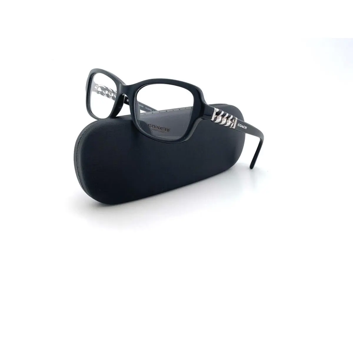 Coach Frames RX Eyeglasses Black Acetate HC6075Q 5002 50 18 135 6075Q Womens