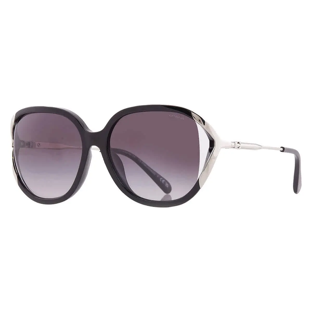 Coach Gradient Grey Oval Sunglasses HC8396U 50028G 56 HC8396U 50028G 56