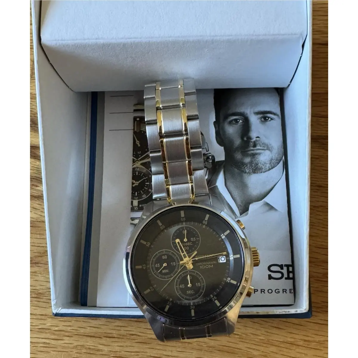 Seiko Jimmie Johnson Watch SKS543- Neo Sports Chronograph Gray Dial
