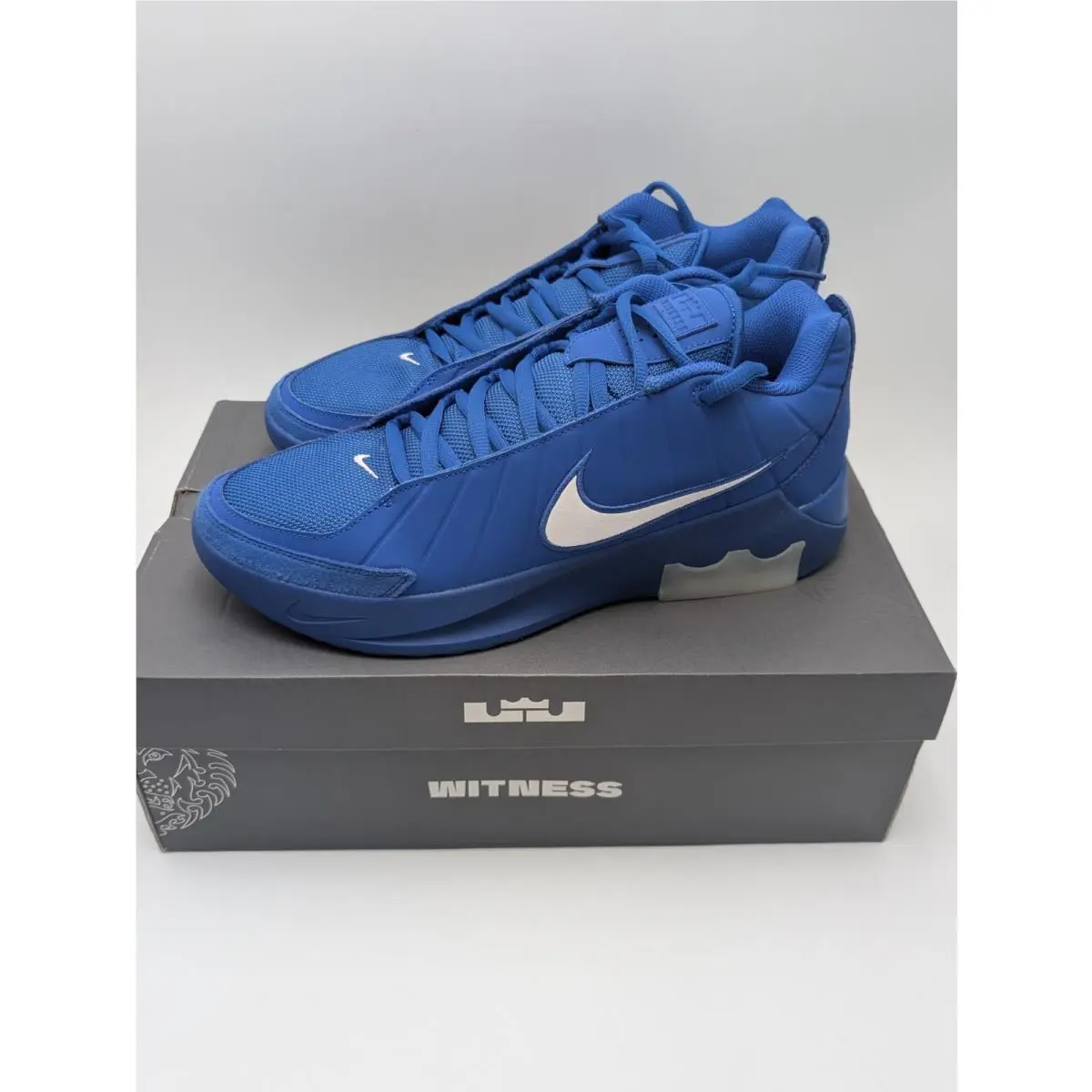 Lebron Witness IX Shoes Mens 11.5 Game Royal White Basketball Sneakers by Nike