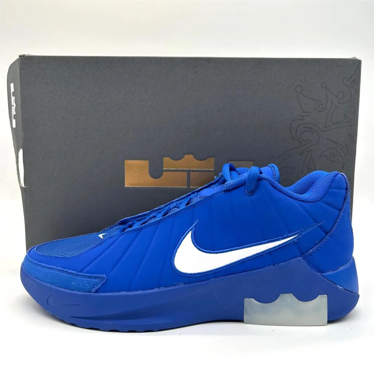 Nike Lebron Witness IX Shoes Mens 10.5 Game Royal White Basketball Sneakers