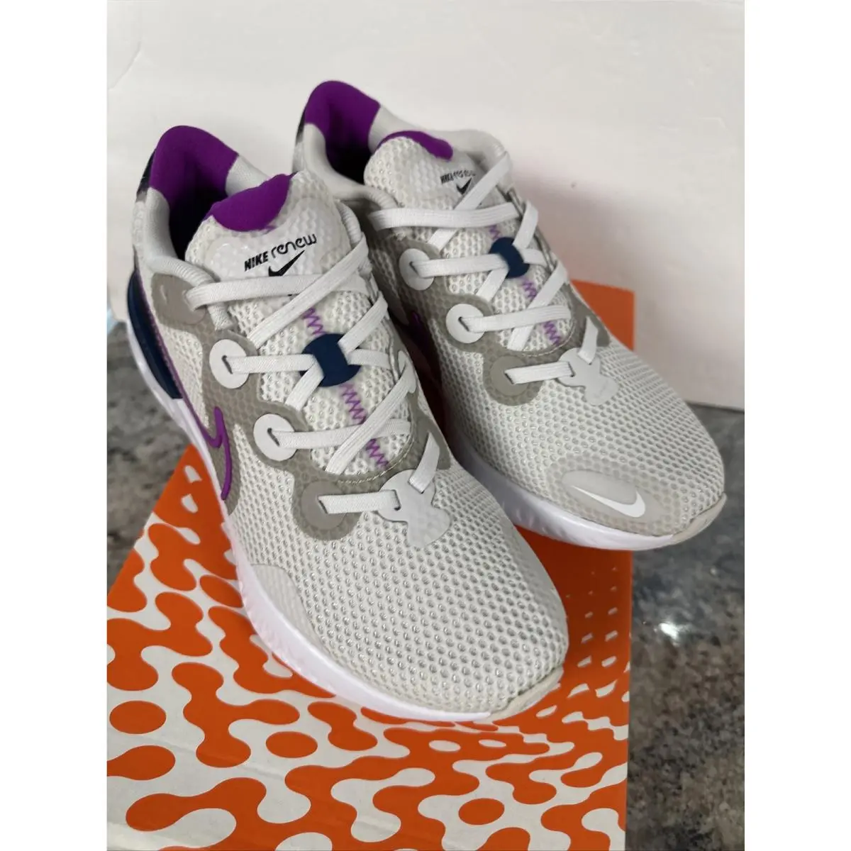 Nike shoes - Nike Renew Run - Renew Run - Ck6360-002 - Platinum Tint / Vivid Purple (UPC: 0193656312174) 15