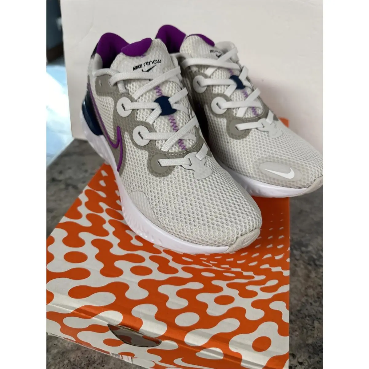 Nike shoes - Nike Renew Run - Renew Run - Ck6360-002 - Platinum Tint / Vivid Purple (UPC: 0193656312174) 17