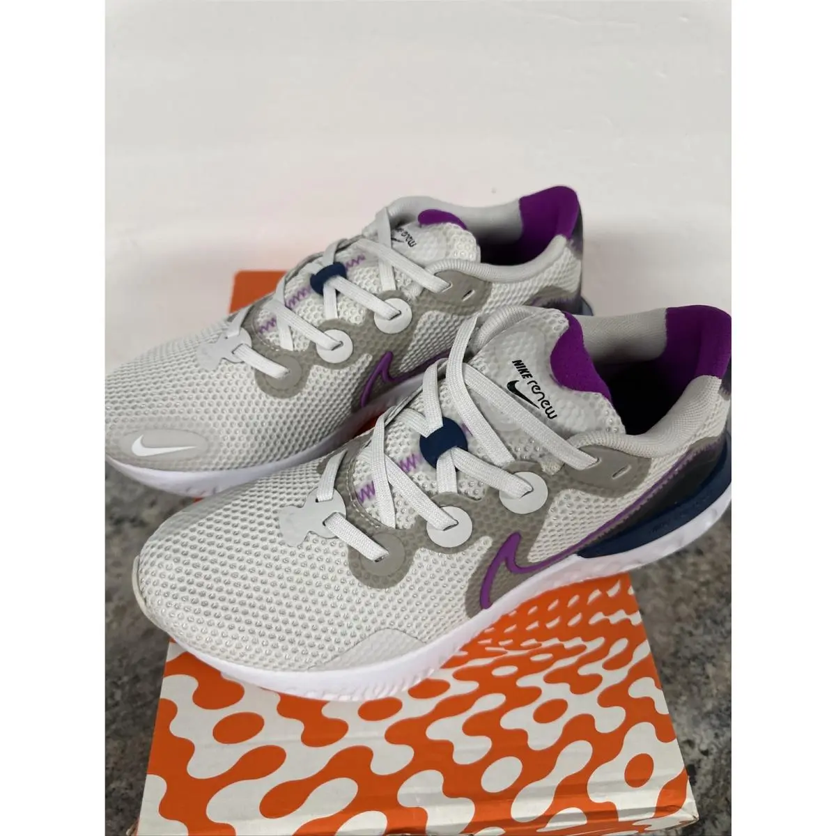 Nike shoes - Nike Renew Run - Renew Run - Ck6360-002 - Platinum Tint / Vivid Purple (UPC: 0193656312174) 1