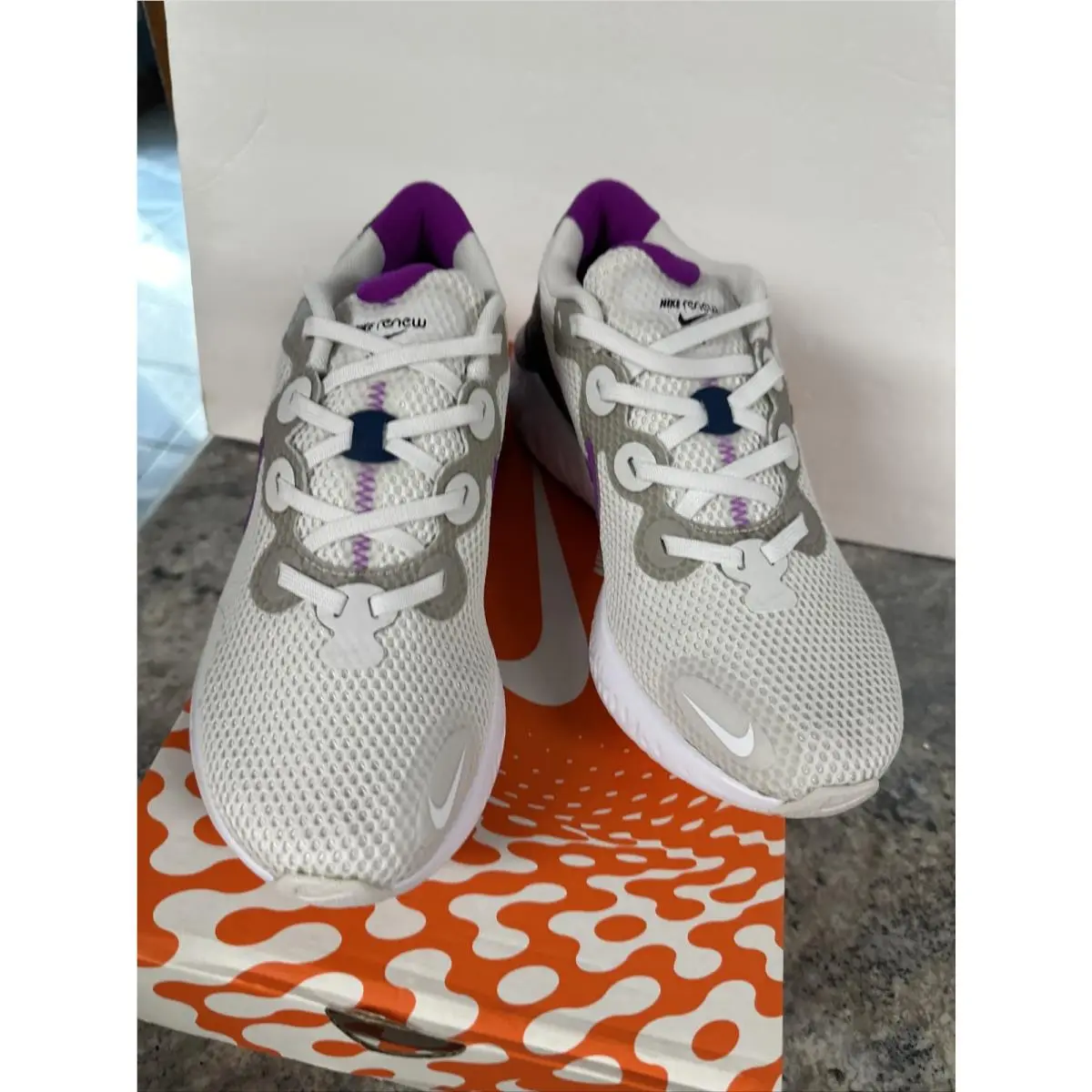 Nike shoes - Nike Renew Run - Renew Run - Ck6360-002 - Platinum Tint / Vivid Purple (UPC: 0193656312174) 2