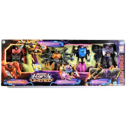 Hasbro Transformers Legacy Cliff Jumper Squeezeplay Tarn Tarantulus-4 Pack