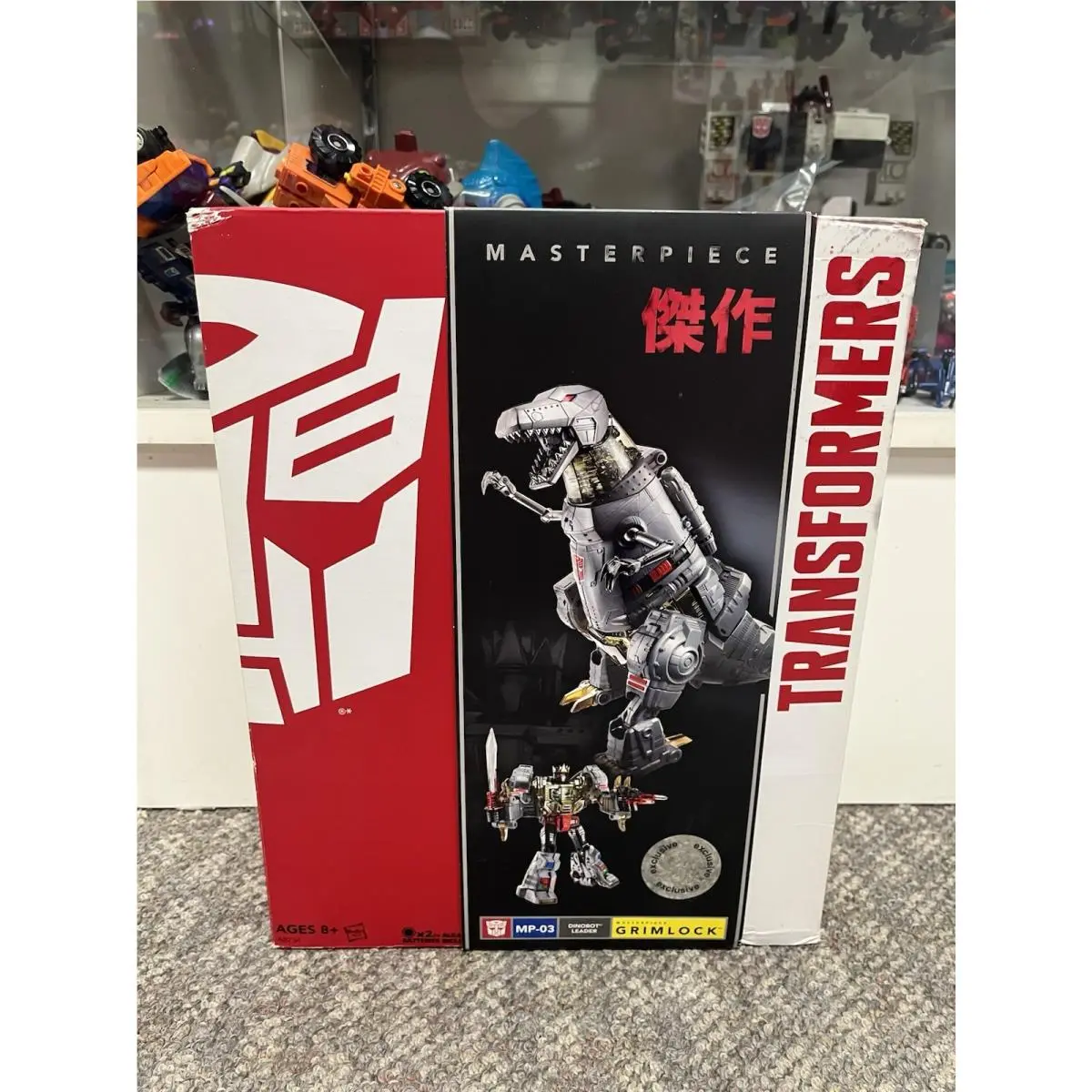 Hasbro Transformers Masterpiece Grimlock MP-03 Toys R US Exclusive BC