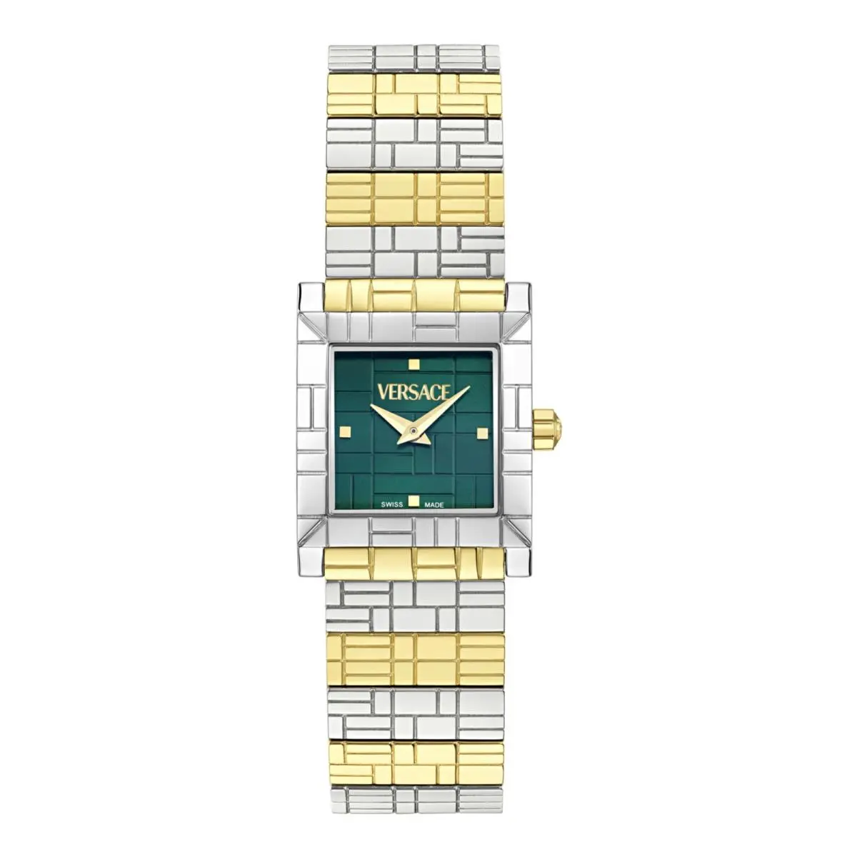Womens Two Tone 22mm Bracelet Fashion Watch by Versace