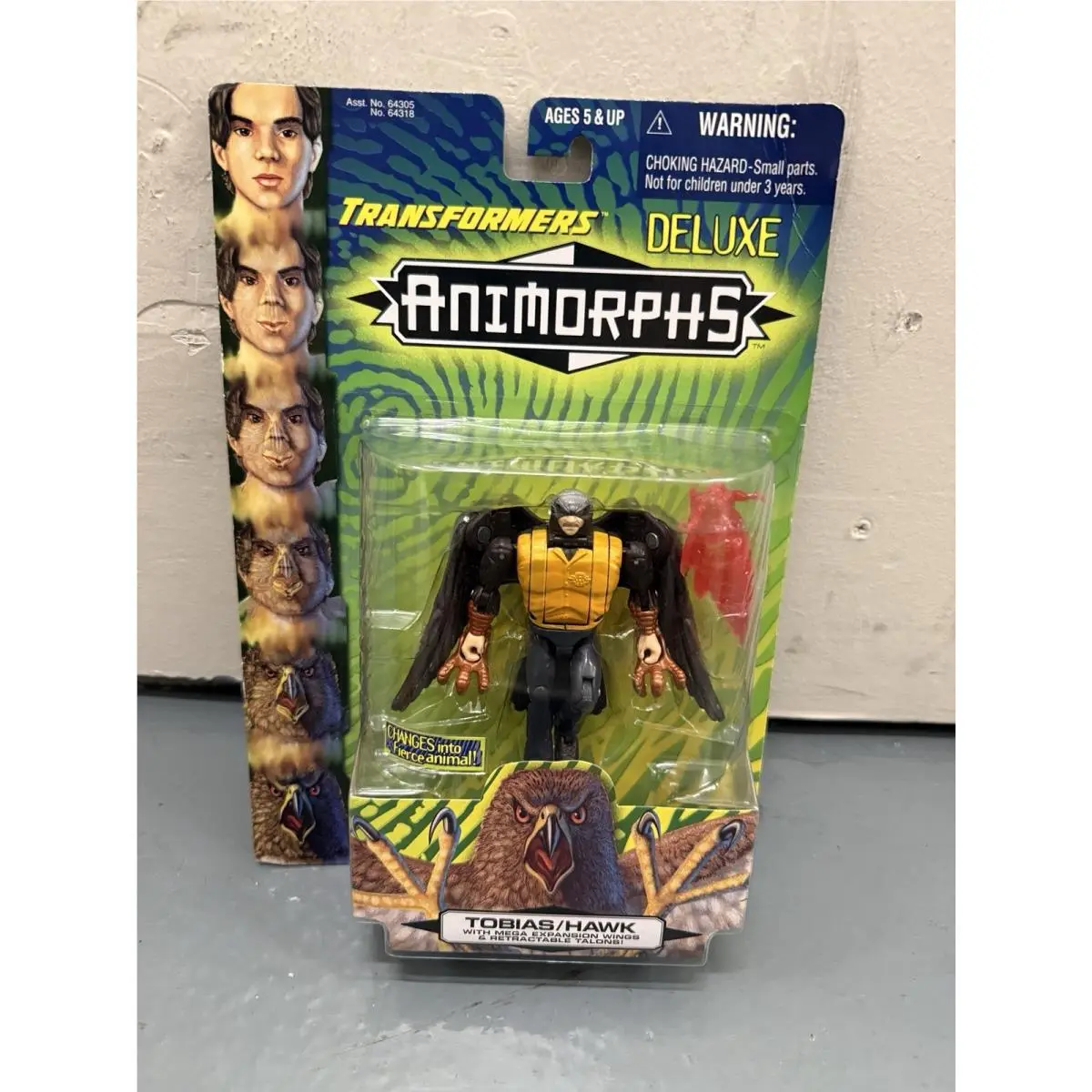 Transformers Animorphs 1998 Deluxe Tobias Hawk Mosc