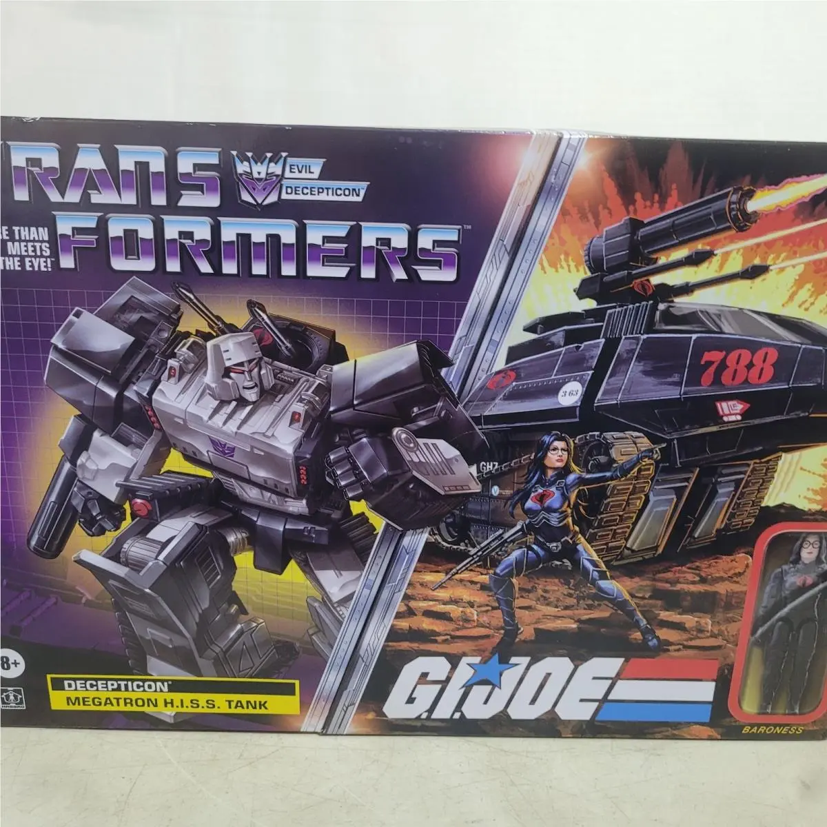 Hasbro Transformers G.i. Joe Megatron H.i.s.s. Tank Action Figure w/ Baroness