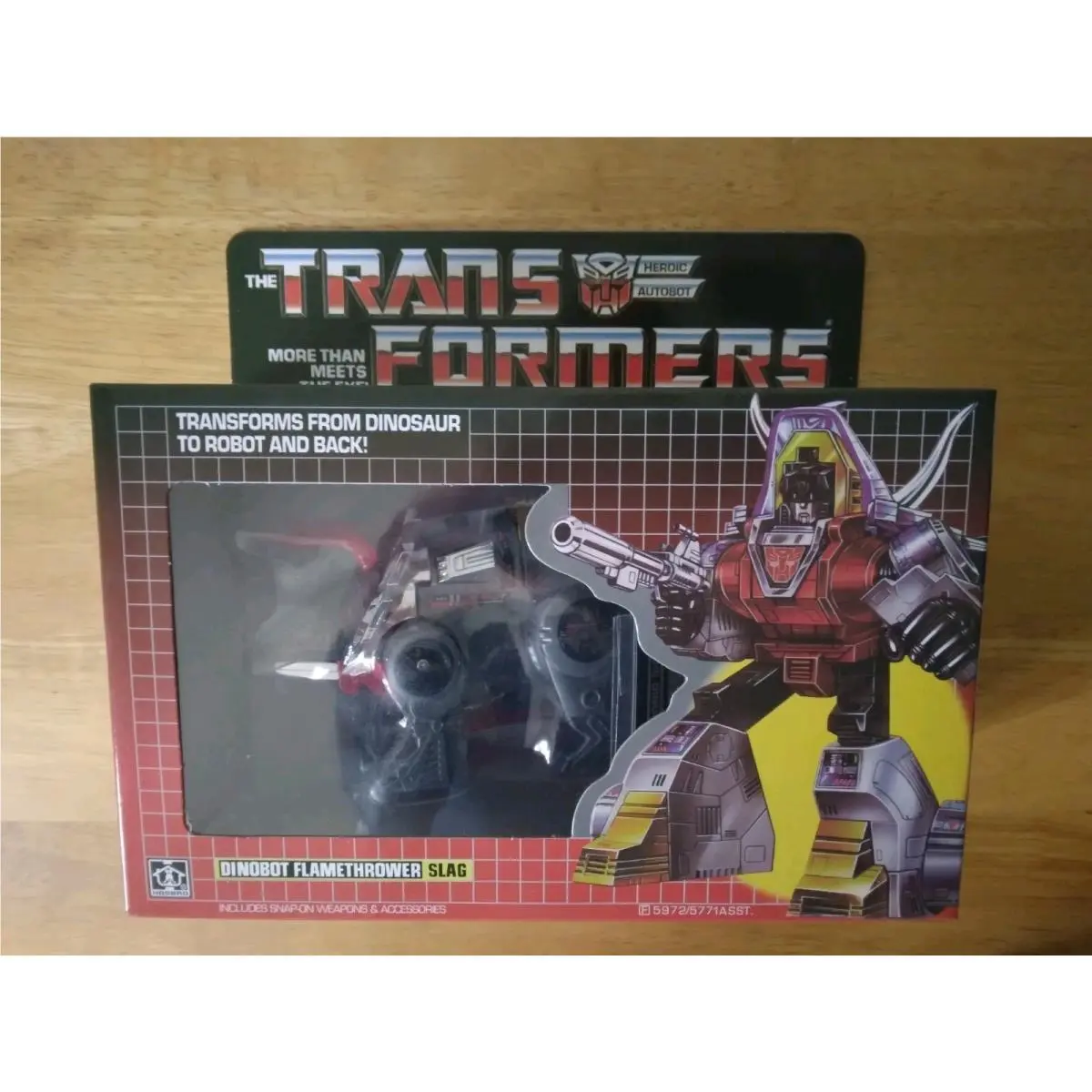 Transformers G1 Slag Dinobot Flamethrower: Reissue KO U.s. Seller