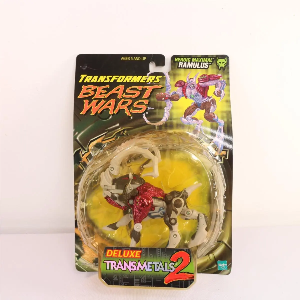 Hasbro 1998 Transformer Beast Wars Ramulus Deluxe Transmetals 2 Action Figure