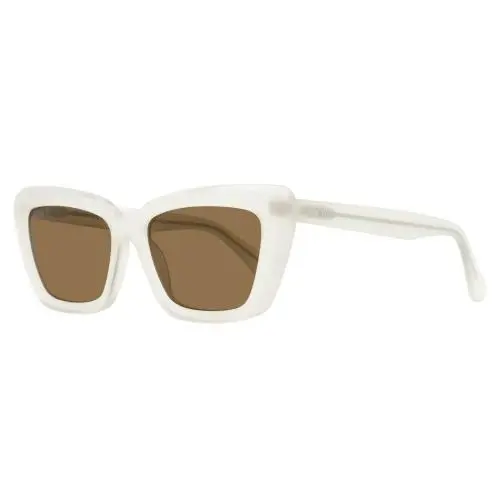 Max Mara Tapered Rectangular Sunglasses MM0171 25E Transparent Ivory 54mm