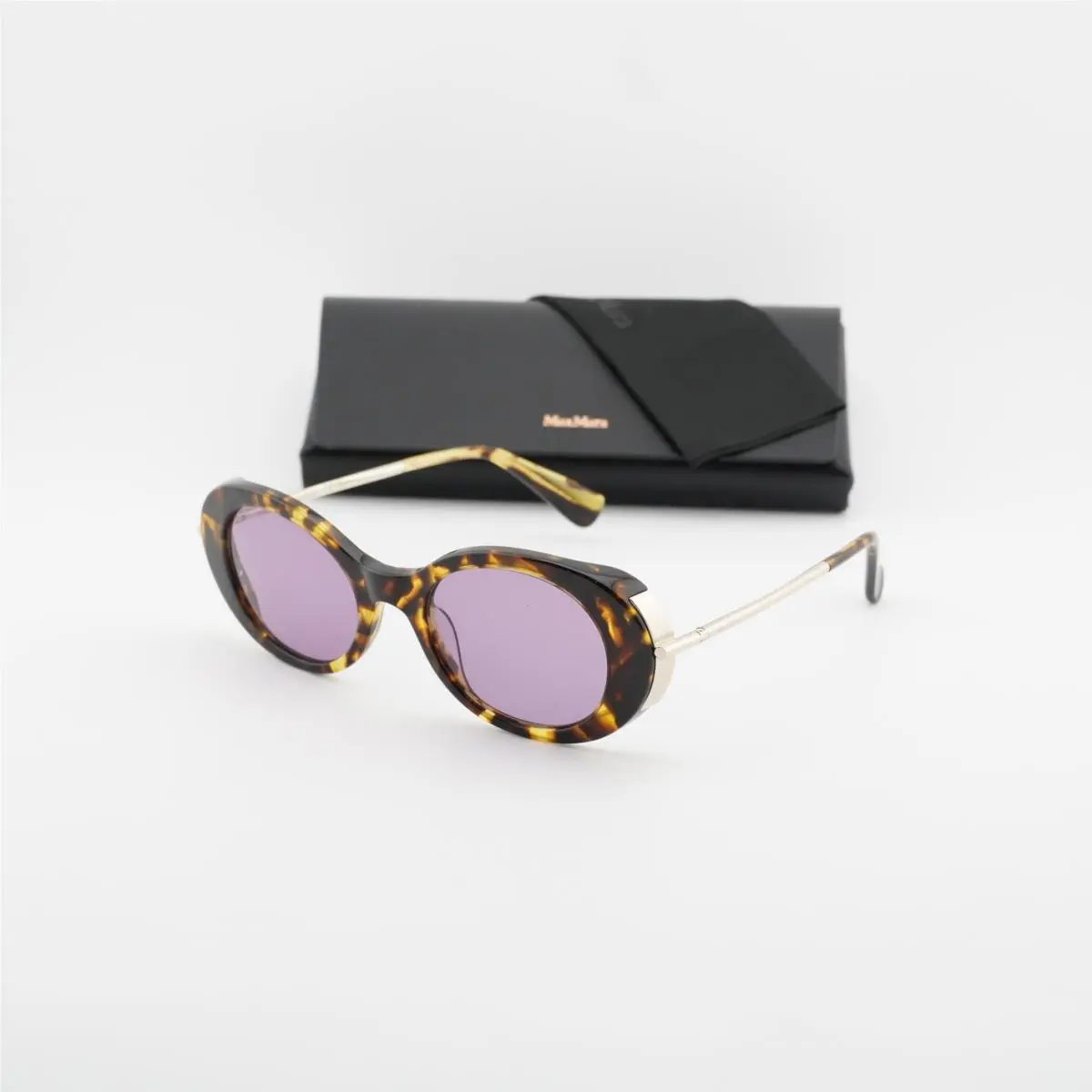 Max Mara MM0080 53Y Blonde Havana/violet 51-21-135 Sunglasses