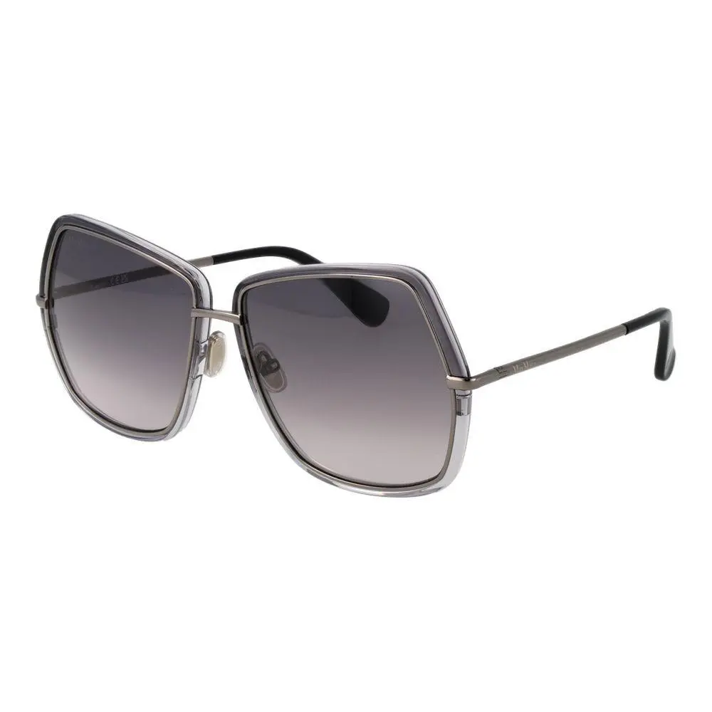Gray Metal Sunglasses by Max Mara