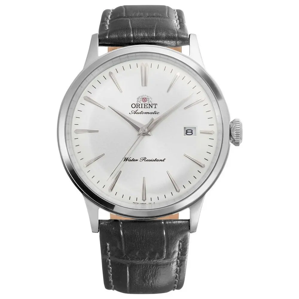 Men`s Bambino Version 7 White Dial Automatic 40mm Watch RA-AC0031S by Orient