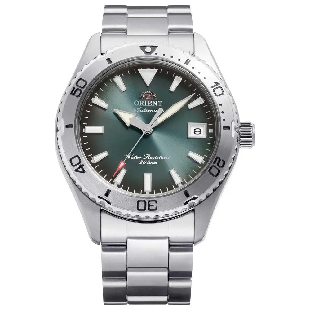 Men`s Mako 40 Diver Design Green Dial Automatic 40mm Watch RA-AC0Q13E by Orient