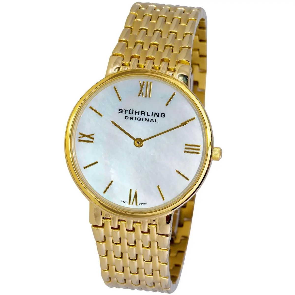 Stuhrling 508.11337 Slim Meydan Concourse Classique Mop Gold Tone Womens Watch by Stührling