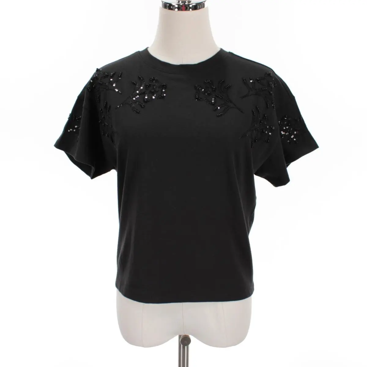Rag Bone Embellished Short Sleeve T-shirt Size XS in Black by Rag & Bone